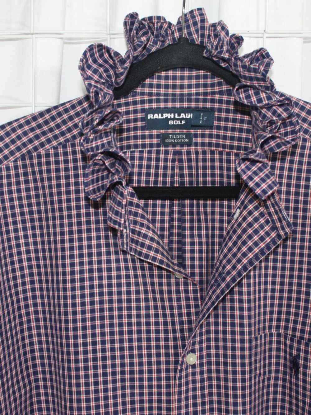 Ralph Lauren Ruffle Collar Shirt - Picture 5 of 9